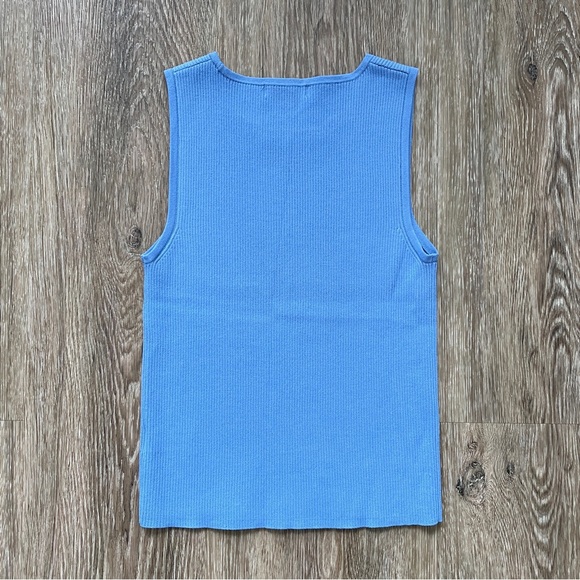 525 Ribbed Blue Tank - Picture 9 of 9